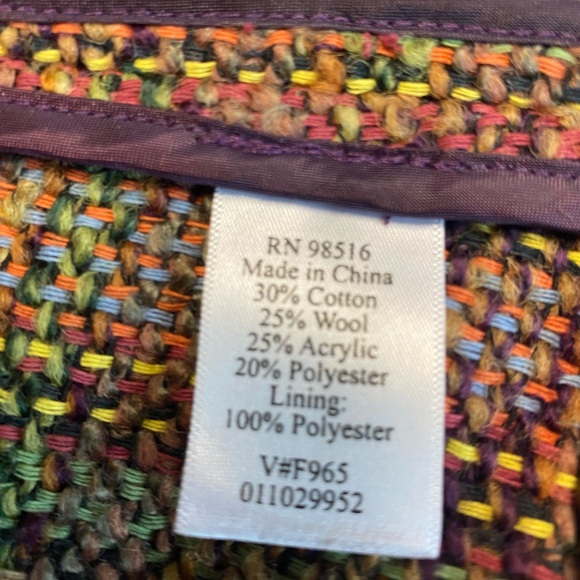 Coldwater Creek Long Sleeve Lined Wool Blend Jacket Women’s P8 - Picture 4 of 5